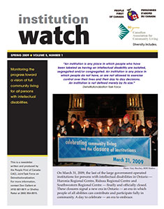 Institution Watch Newsletter Issue 10 (2009)