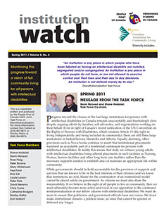 Institution Watch Newsletter Issue 13 (2011)