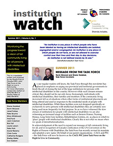 Institution Watch Newsletter Issue 14 (2011)