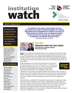 Institution Watch Newsletter Issue 15 (2011)