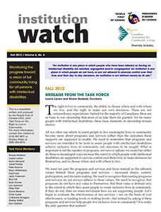 Institution Watch Newsletter Issue 17 (2012)