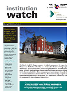 Institution Watch Newsletter Issue 18 (2013)
