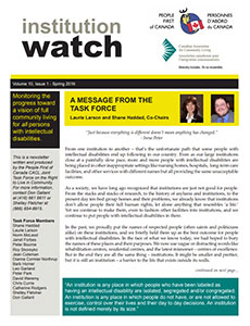 Institution Watch Newsletter Issue 23 (2016)