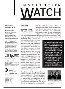 Institution Watch Newsletter Issue 5 (2007)