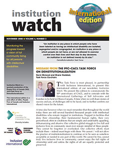 Institution Watch Newsletter Issue 8 (2008)
