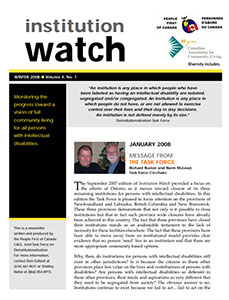 Institution Watch Newsletter Issue 9 (2008)